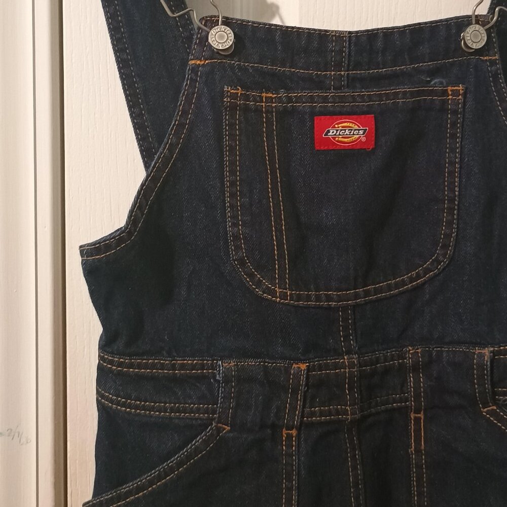 Dickies/Overall Mini Dress/Womens/S/Dark Blue/Denim Pinafore Workwear - Picture 2 of 10